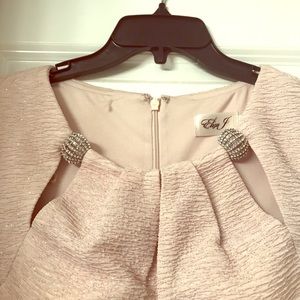 Ivory dress with silver sparkle